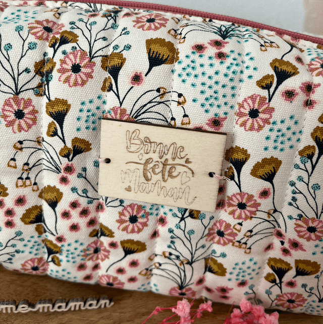 Trousse large fleurie 