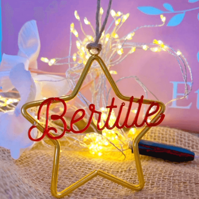 Cœur de Noël à personnaliser 