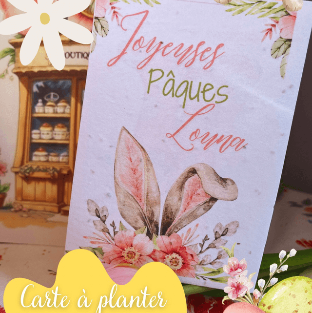 Carte à planter personnalisée 