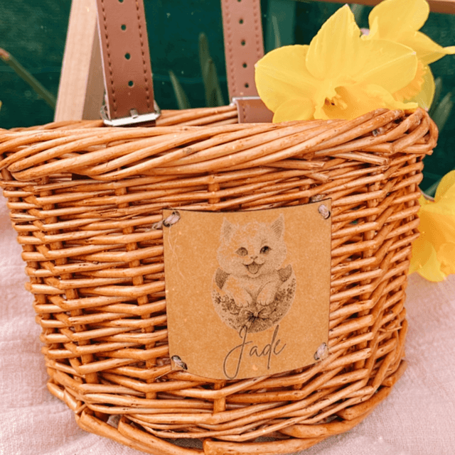 Panier en osier ouvert 