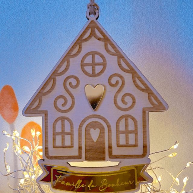 Maison de Noël à suspendre 