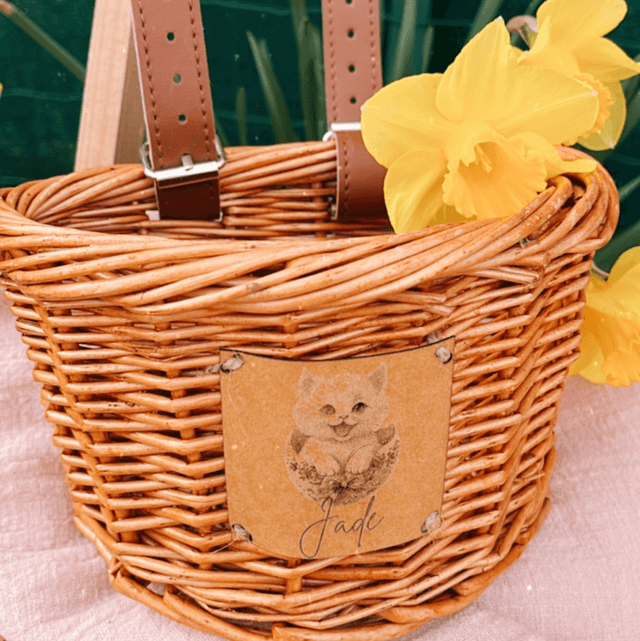 Panier en osier ouvert 