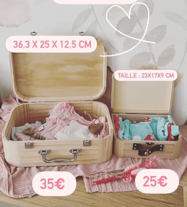 Valise en bois 