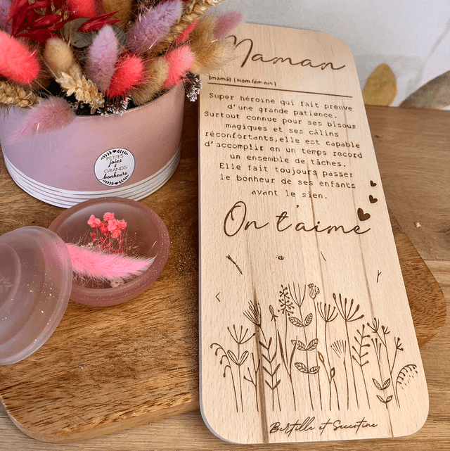 Planche à découper maman 