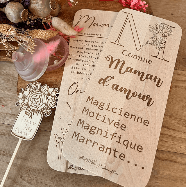 Planche à découper maman d’amour 