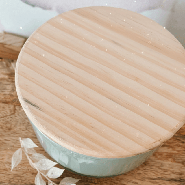 Bougie verte à personnaliser 