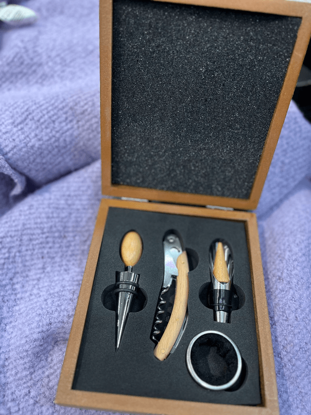 Coffret sommelier personnalisé avec 
