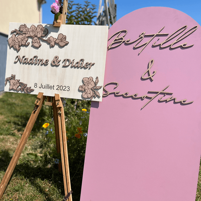 Panneau accueil mariage 