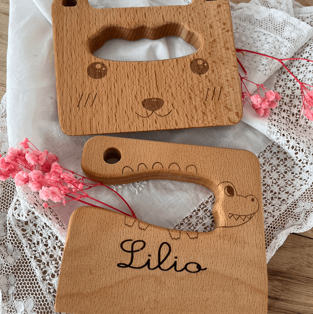 Couteau Montessori ours Personnalisable