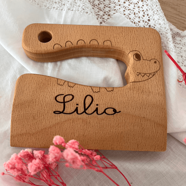 Couteau Montessori croco Personnalisable