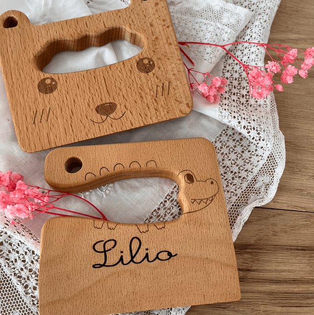 Couteau Montessori croco Personnalisable