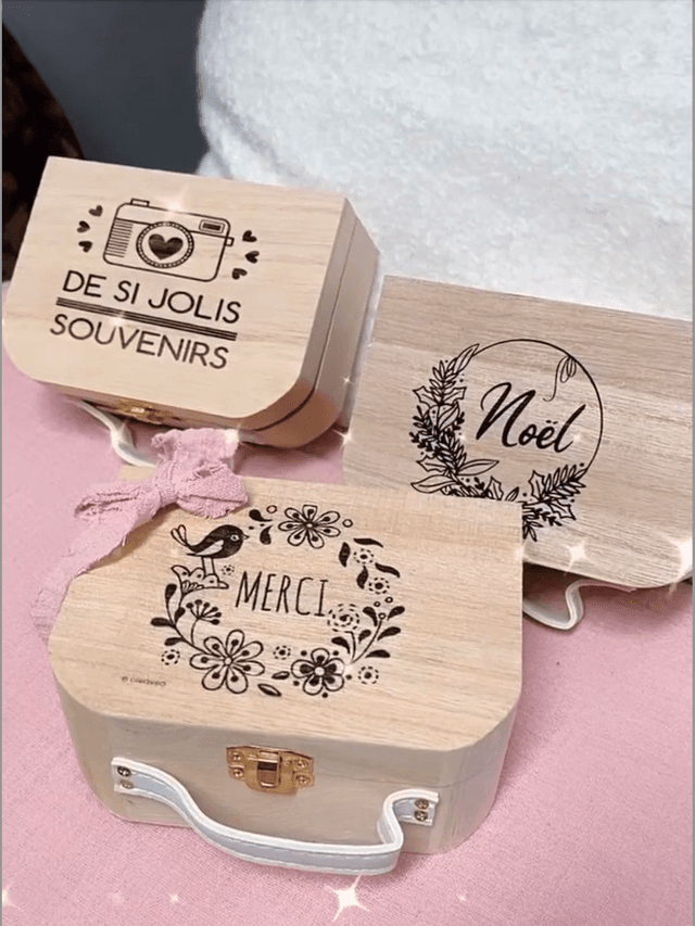 coffre en bois personnalisé
