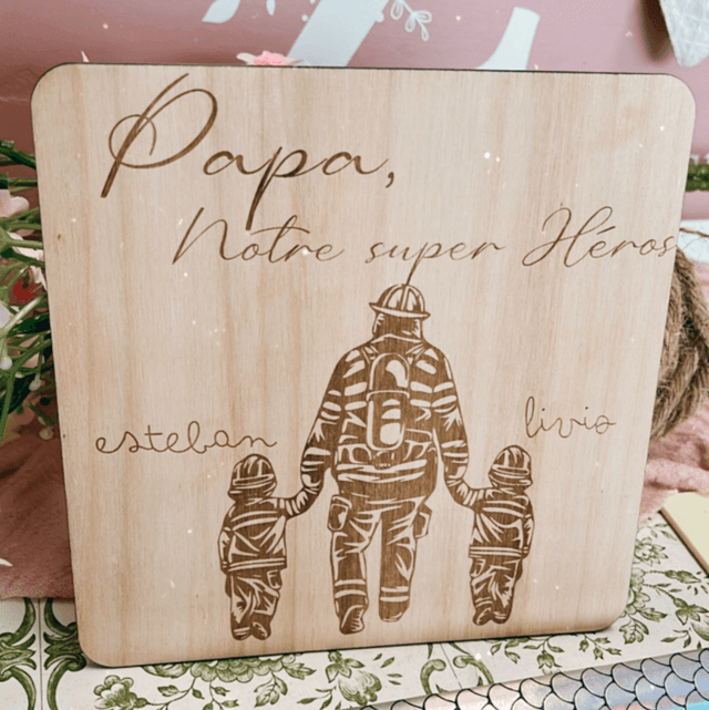 Pancarte papa héros
