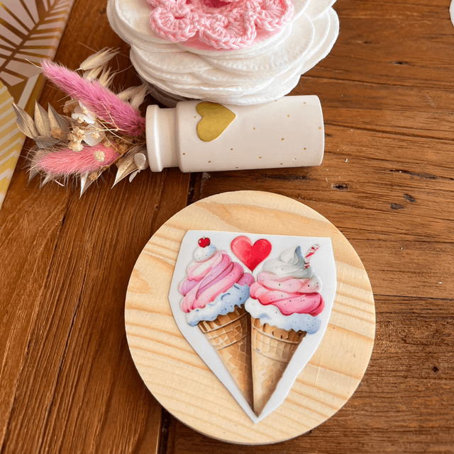 Sticker glace 