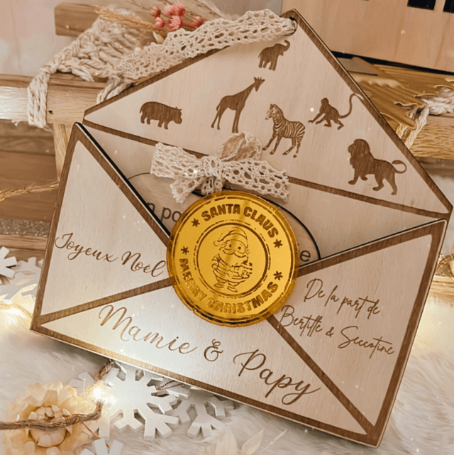 Enveloppe + carte de noël 